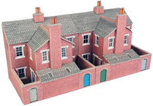Load image into Gallery viewer, PO276 00/H0 Scale Low Relief Red Brick Terraced House Backs
