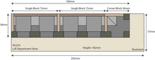 Load image into Gallery viewer, Low Relief Department Store - OO Gauge - PO279 by Metcalfe
