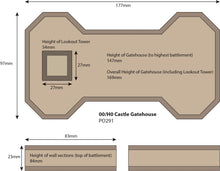 Load image into Gallery viewer, Castle Gatehouse - OO Gauge - PO291 by Metcalfe
