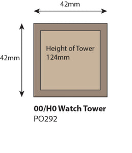 Watch Tower - OO Gauge - PO292 by Metcalfe