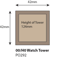 Watch Tower      - OO Gauge - PO292