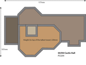 Castle Hall      - OO Gauge - PO294