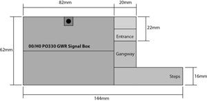 G.W.R. Signal Box Kit    - OO Gauge - PO330