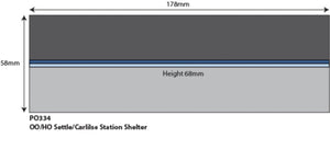 Settle/Carlisle Railway Station Shelter    - OO Gauge - PO334