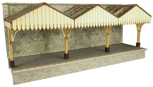 PO341 00/H0 Scale Wall Backed Platform Canopy