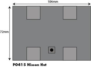 Nissen Hut - OO Gauge - PO415 by Metcalfe