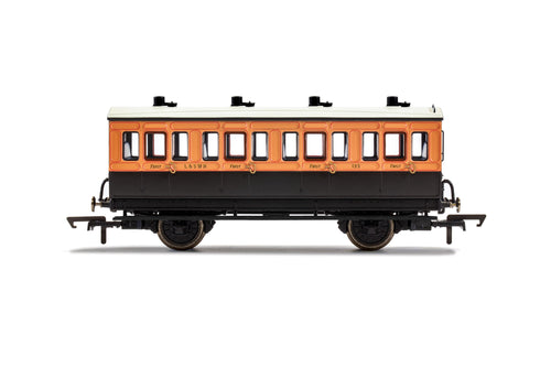 LSWR, 4 Wheel Coach, 1st Class, 123 - Era 2 - R40061 - New For 2021