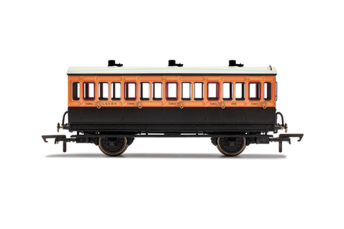 LSWR, 4 Wheel Coach, 3rd Class, 308 - Era 2 - R40062A - New For 2021