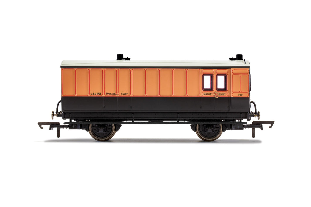 LSWR, 4 Wheel Coach, Brake Baggage, 140 - Era 2 - R40064 - New For 2021