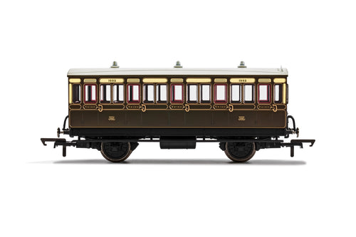 GWR, 4 Wheel Coach, 3rd Class, 1882 - Era 2/3 - R40066A - New For 2021