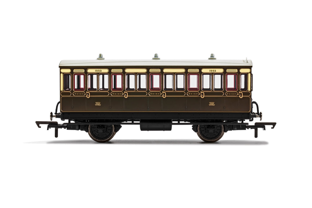 GWR, 4 Wheel Coach, 3rd Class, 1882 - Era 2/3 - R40066A - New For 2021