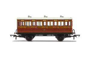 LB&SCR, 4 Wheel Coach, 3rd Class, Fitted Lights, 882 - Era 2 - R40116 - New For 2021