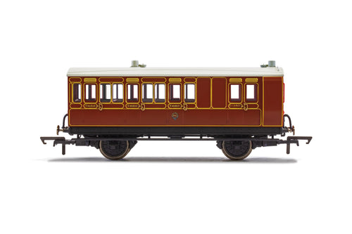 LB&SCR, 4 Wheel Coach, Brake 3rd Class, Fitted Lights, 941 - Era 2 - R40118 - New For 2021