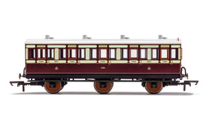 LNWR, 6 Wheel Coach, 3rd Class, Fitted Lights, 4671 - Era 2 - R40120A - PRE ORDER - New For 2021 Estimated 01-02-21