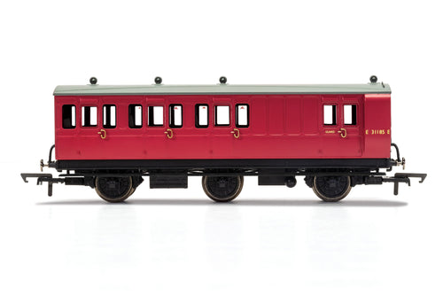 BR, 6 Wheel Coach, Brake 3rd Class, Fitted Lights, E31185 - Era 4 - R40126 - New For 2021