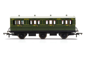 SR, 6 Wheel Coach, 1st Class, Fitted Lights, 7514 - Era 3 - R40131 - New For 2021