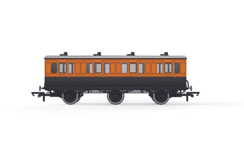 LSWR, 6 Wheel Coach, 1st Class, 490 - Era 2 - R40289 - New for 2022 - PRE ORDER