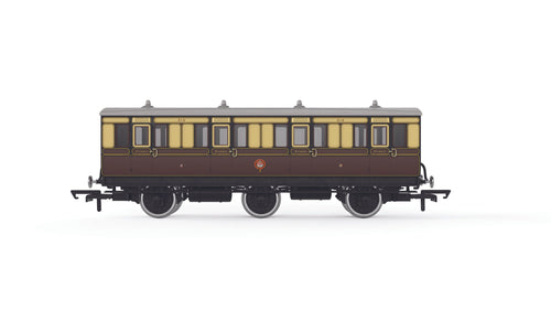 GWR, 6 Wheel Coach, 1st Class, 519 - Era 2/3 - R40304 - New for 2022 - PRE ORDER