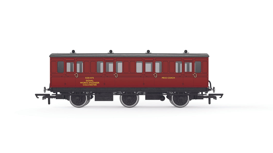 BR Departmental, 6 Wheel Crew Coach, KDE107E - Era 8 - R40359 - New for 2022 - PRE ORDER