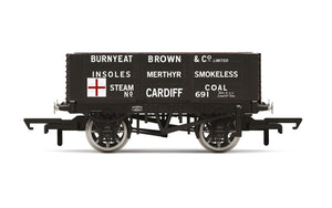 6 Plank Wagon, Burnyeat Brown & Co. - Era 2 - R60025 - PRE ORDER - New For 2021 Estimated 01-06-21