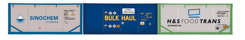 Sinochem, Bulk Haul & H&S Foodtrans, Container Pack, 3 x 20' Tanktainers - Era 11 - R60129 - New for 2022