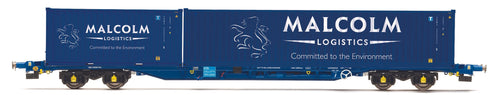 Malcolm Rail, KFA Container Wagon with 1 x 20' & 1 x 40' Containers - Era 11 - R60133 - New for 2022
