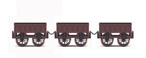 L&MR Coal Wagon Pack - R60164 - New for 2022 - PRE ORDER