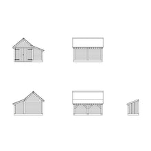 Load image into Gallery viewer, Modern Timber Garage - R7271 -PRE ORDER - (from 2020 range)
