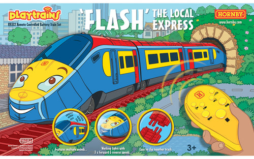 Flash The Local Express Remote Controlled Battery Train Set R9332 New For 2021
