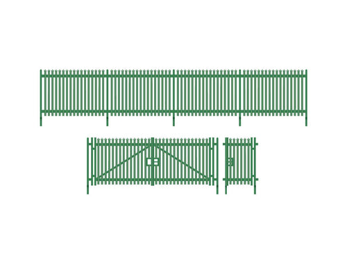 Modern Palisade Fencing with Gates  (1460mm)