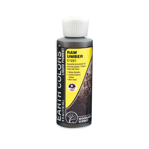 Raw Umber Earth Colours„ Liquid Pigment 4 fl. oz.