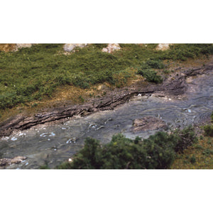 Creek Bank Rock Mould (2 No. 5"x7") - Bachmann -WC1245