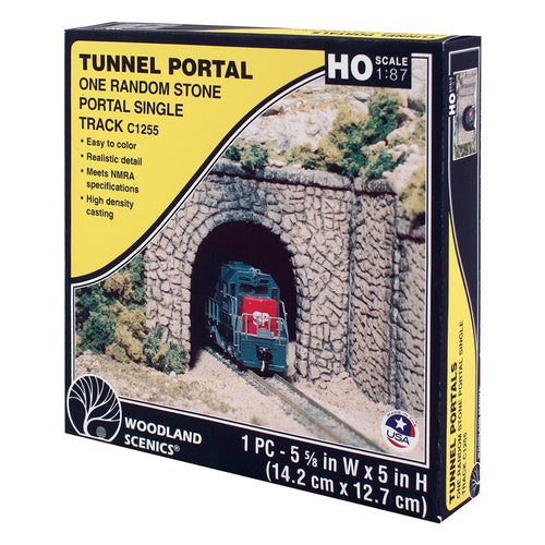 HO Random Stone Single Tunnel Portal
