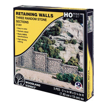 Load image into Gallery viewer, HO Random Stone Retaining Wall (x3)
