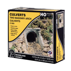 HO Masonry Arch Culvert (x2)