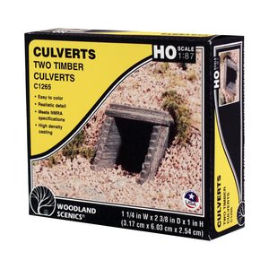 HO Timber Culvert (x2)