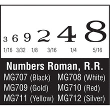 Load image into Gallery viewer, Numbers Roman R.R. Black - Bachmann -WMG707
