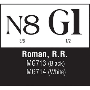 Roman R.R. Black 3/8", ‚½" - Bachmann -WMG713