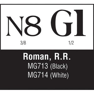 Roman R.R. Black 3/8", Ã‚Â½" - Bachmann -WMG713