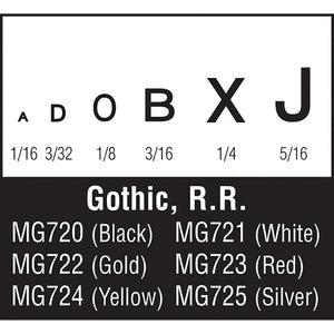 Gothic R.R. Yellow - Bachmann -WMG724