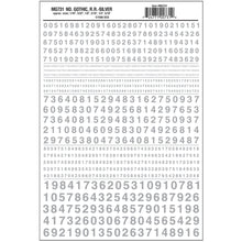 Load image into Gallery viewer, Numbers Gothic R.R. Silver
