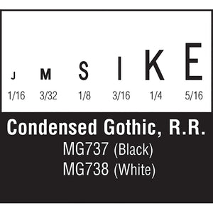 Condensed Gothic R.R. Black - Bachmann -WMG737