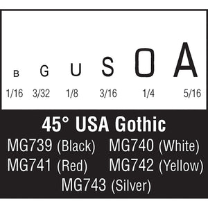 45‚° USA Gothic White - Bachmann -WMG740