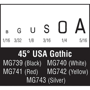 45Ã‚Â° USA Gothic White - Bachmann -WMG740