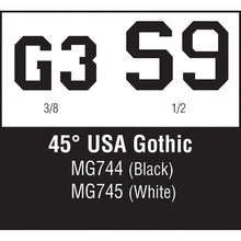 Load image into Gallery viewer, 45Ã‚Â° USA Gothic Black 3/8,1/2 - Bachmann -WMG744
