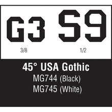Load image into Gallery viewer, 45‚° USA Gothic White 3/8,1/2 - Bachmann -WMG745
