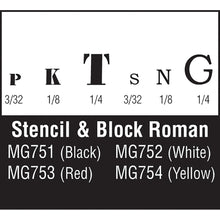 Load image into Gallery viewer, Stencil &amp; Block Roman Black - Bachmann -WMG751
