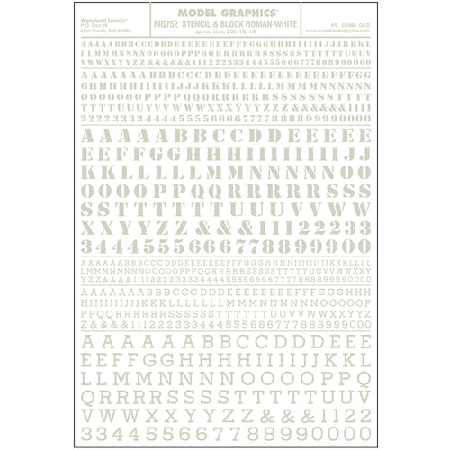 Stencil & Block Roman White