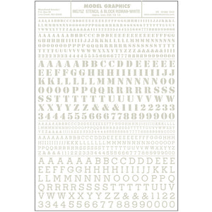 Stencil & Block Roman White