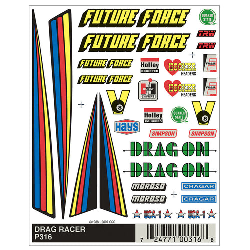 Drag Racer Dry Transfer
